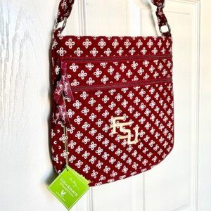 Vera Bradley FSU Collegiate Triple Zip Hipster NEW